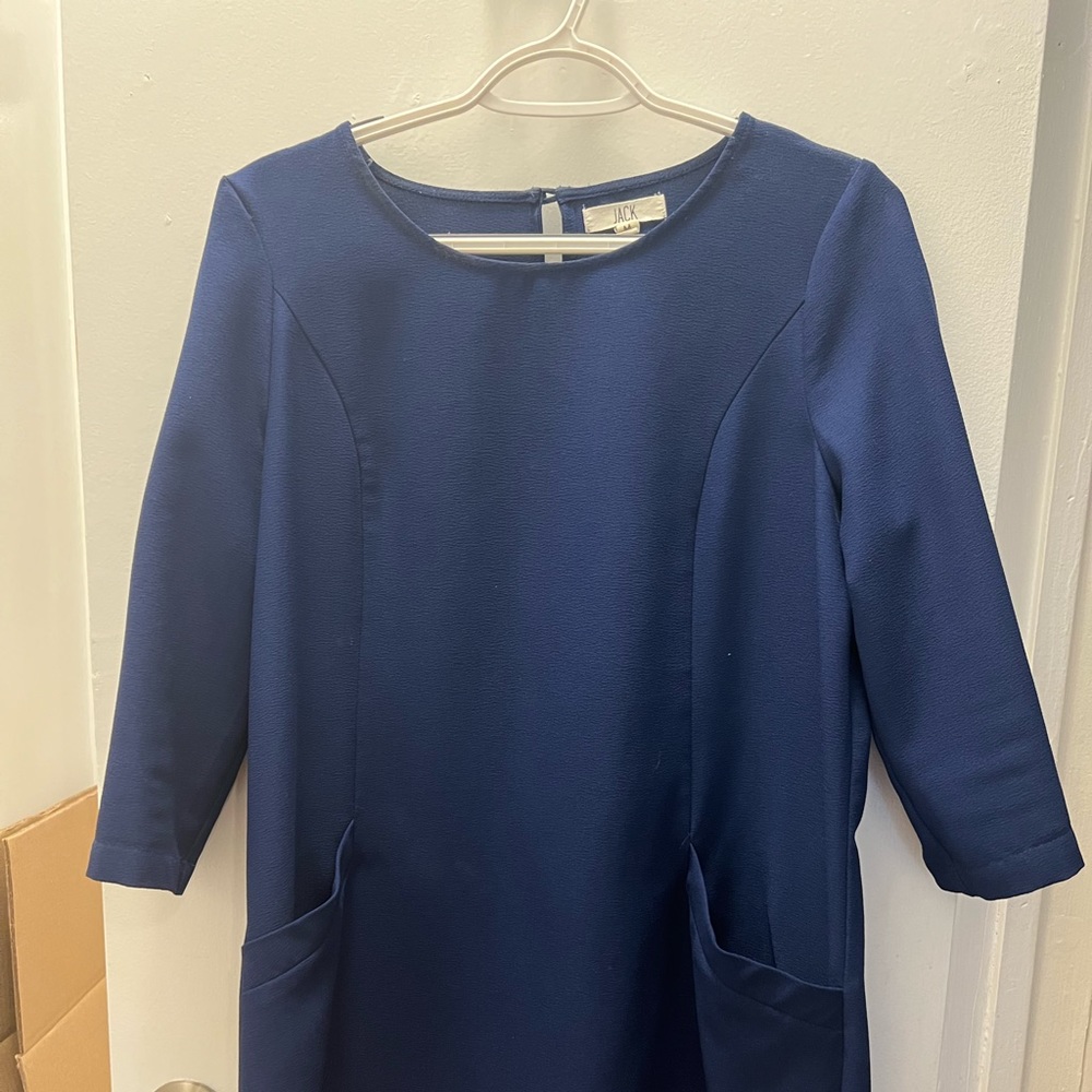 Navy Blue 3/4 sleeve dress